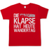 Die Klapse hat heute Wandertag - Herren Shirt Red