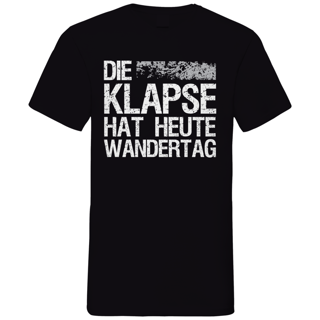 Die Klapse hat heute Wandertag - Herren V-Neck Shirt Black