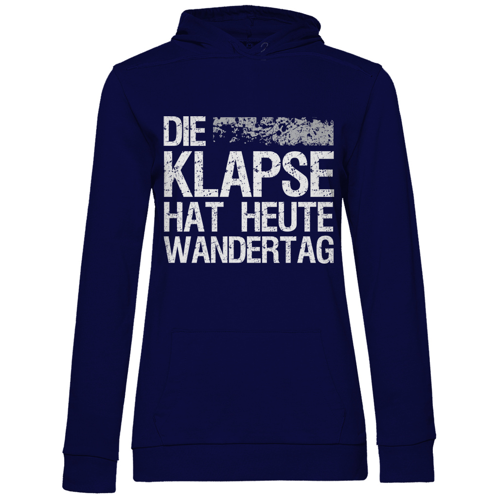 Die Klapse hat heute Wandertag - Damen Hoodie Navy Blue