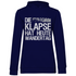 Die Klapse hat heute Wandertag - Damen Hoodie Navy Blue