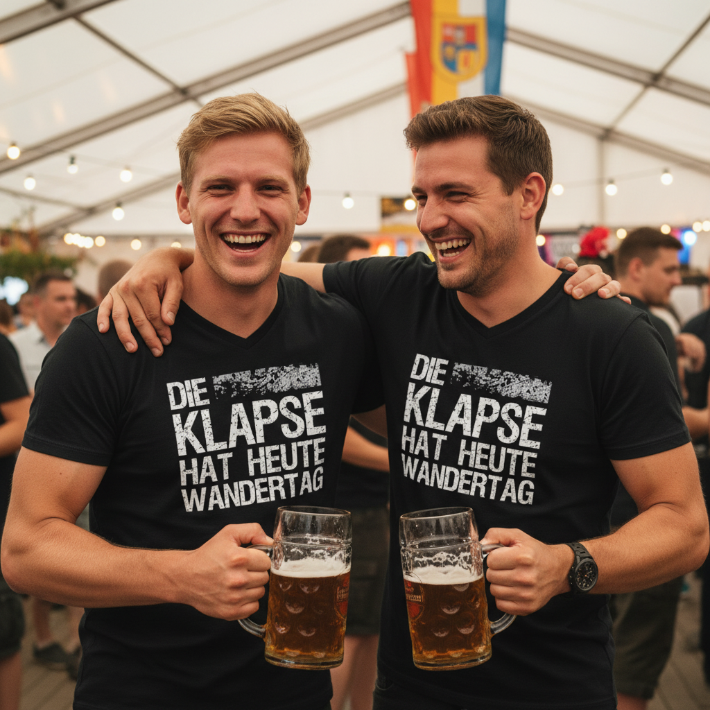 Die Klapse hat heute Wandertag - Herren V-Neck Shirt