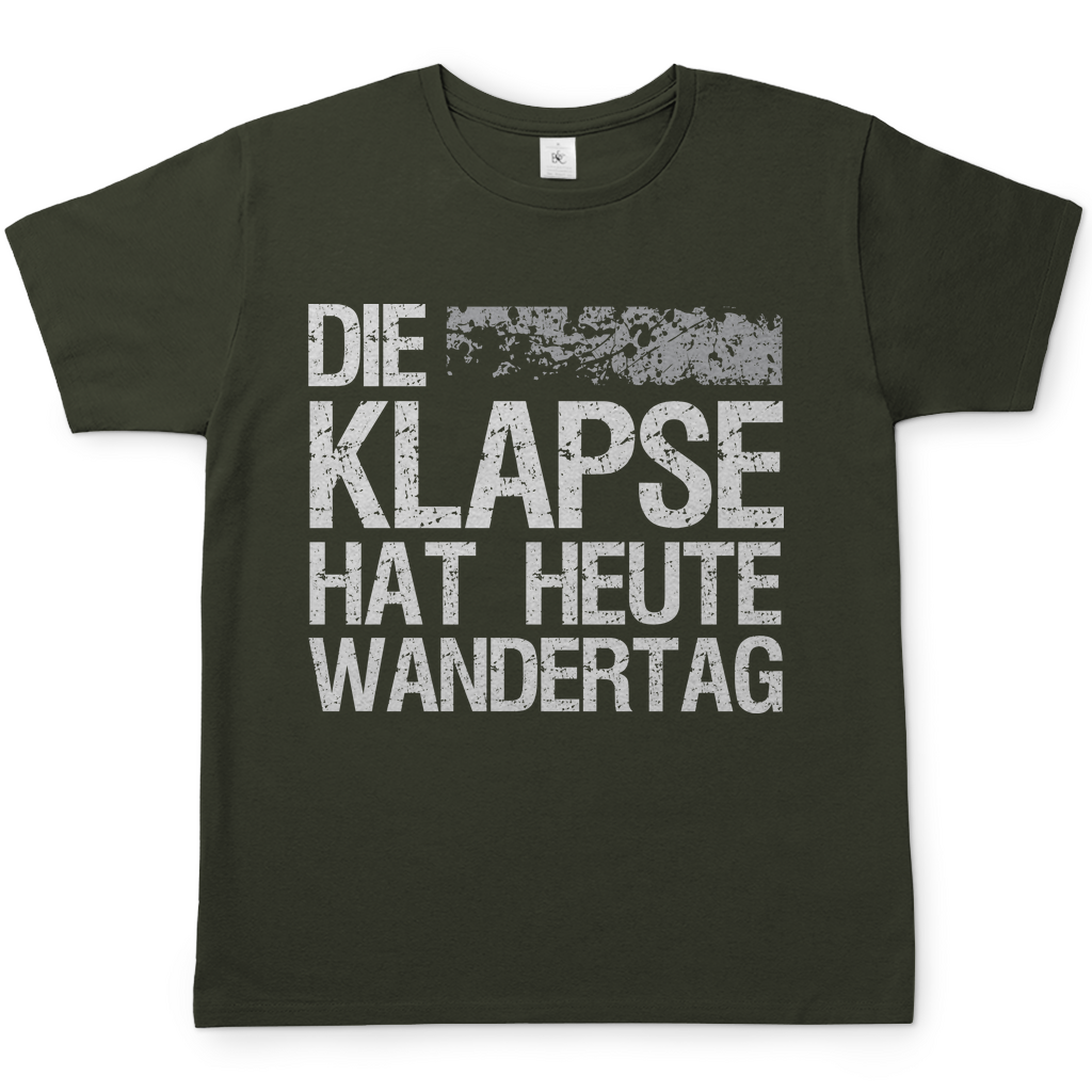 Die Klapse hat heute Wandertag - Herren Shirt Urban Khaki