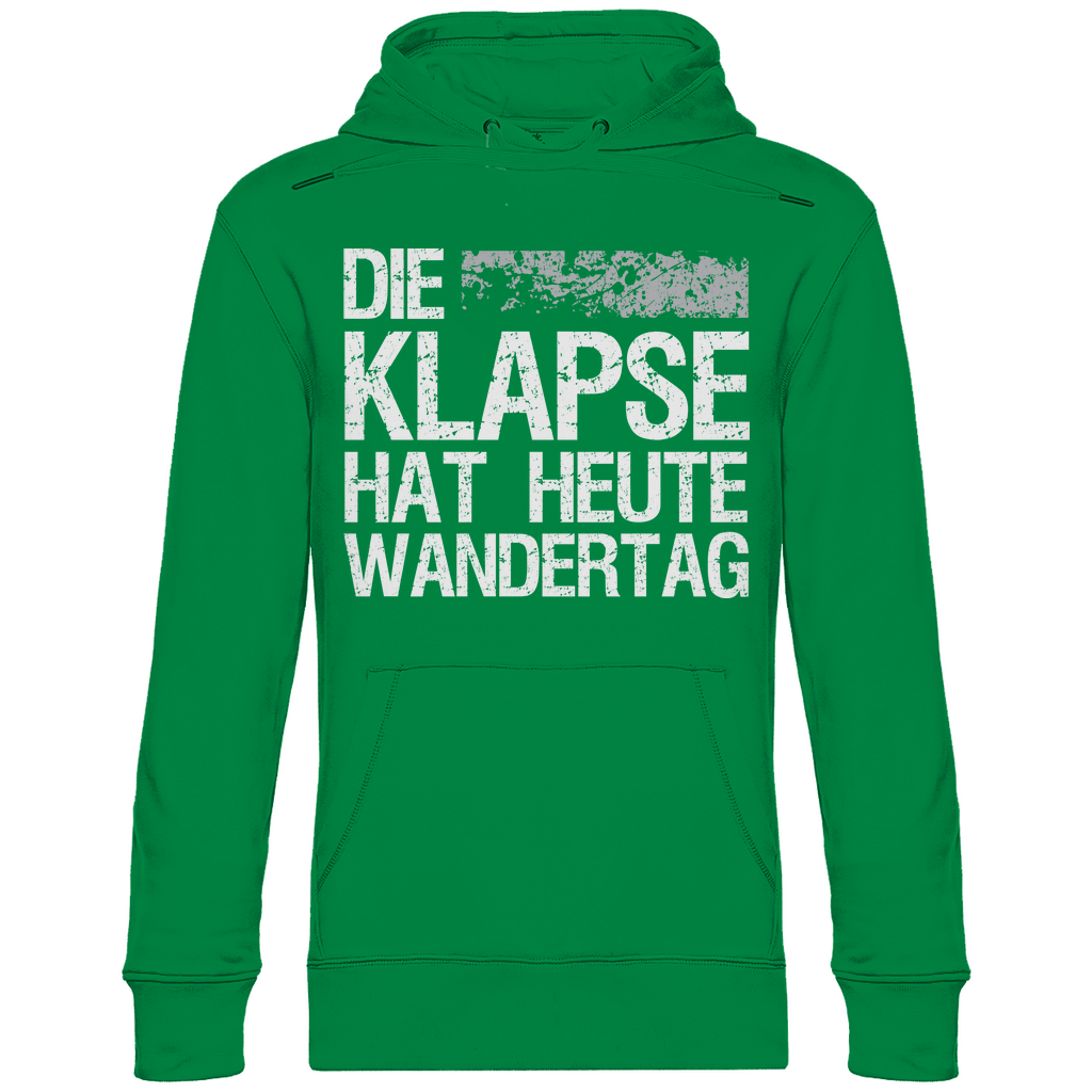 Die Klapse hat heute Wandertag - Unisex Hoodie Kelly Green