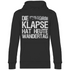 Die Klapse hat heute Wandertag - Unisex Hoodie Black