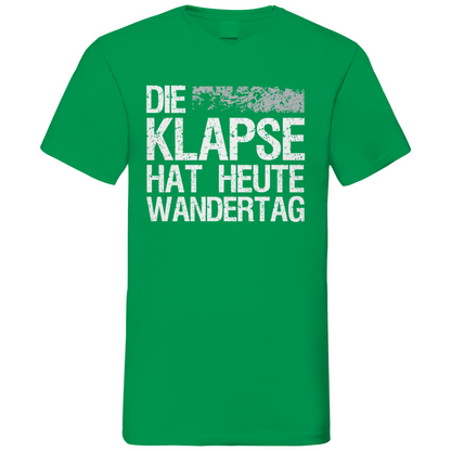Die Klapse hat heute Wandertag - Herren V-Neck Shirt Kelly Green