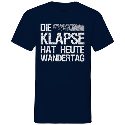 Die Klapse hat heute Wandertag - Herren V-Neck Shirt Navy