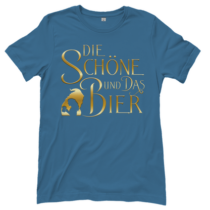 Die Schöne und das Biest Bier - Damenshirt Stone Blue