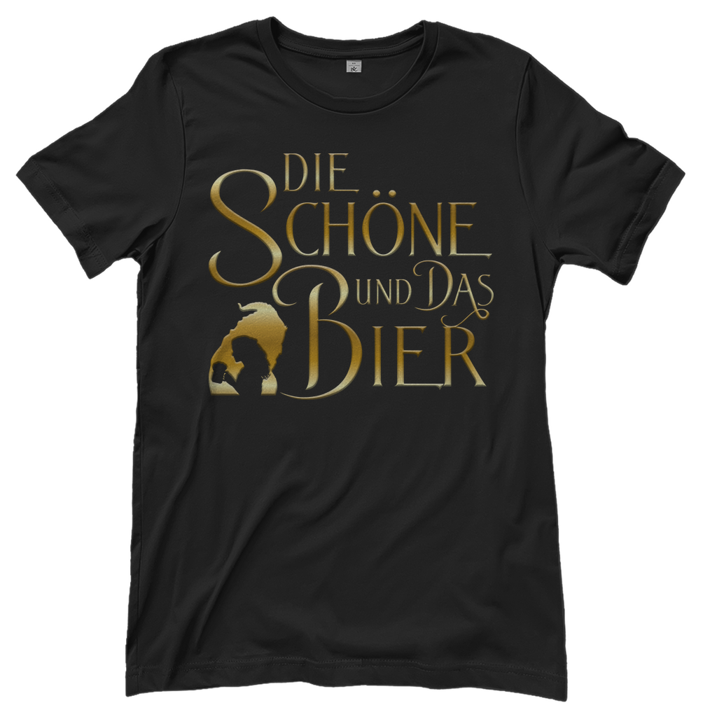 Die Schöne und das Biest Bier - Damenshirt Black