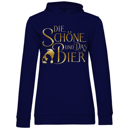 Die Schöne und das Biest Bier - Damen Hoodie Navy Blue