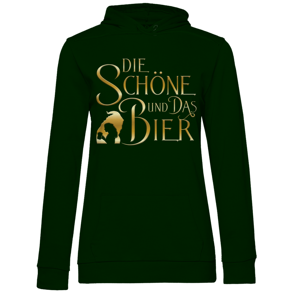 Die Schöne und das Biest Bier - Damen Hoodie Forest Green