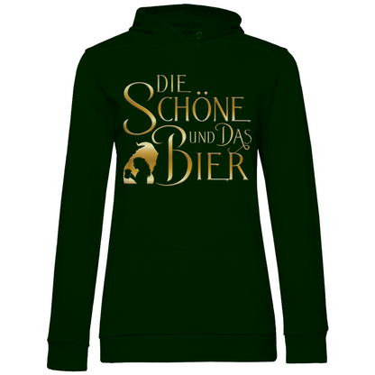 Die Schöne und das Biest Bier - Damen Hoodie Forest Green