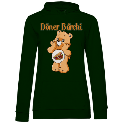 Döner Bärchi - Glücksbärchi - Damen Hoodie Forest Green