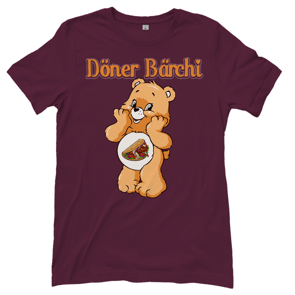 Döner Bärchi - Glücksbärchi - Damenshirt Burgundy