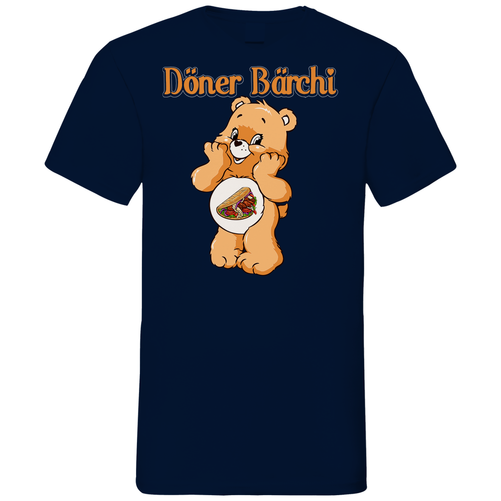 Döner Bärchi - Glücksbärchi - Herren V-Neck Shirt Navy