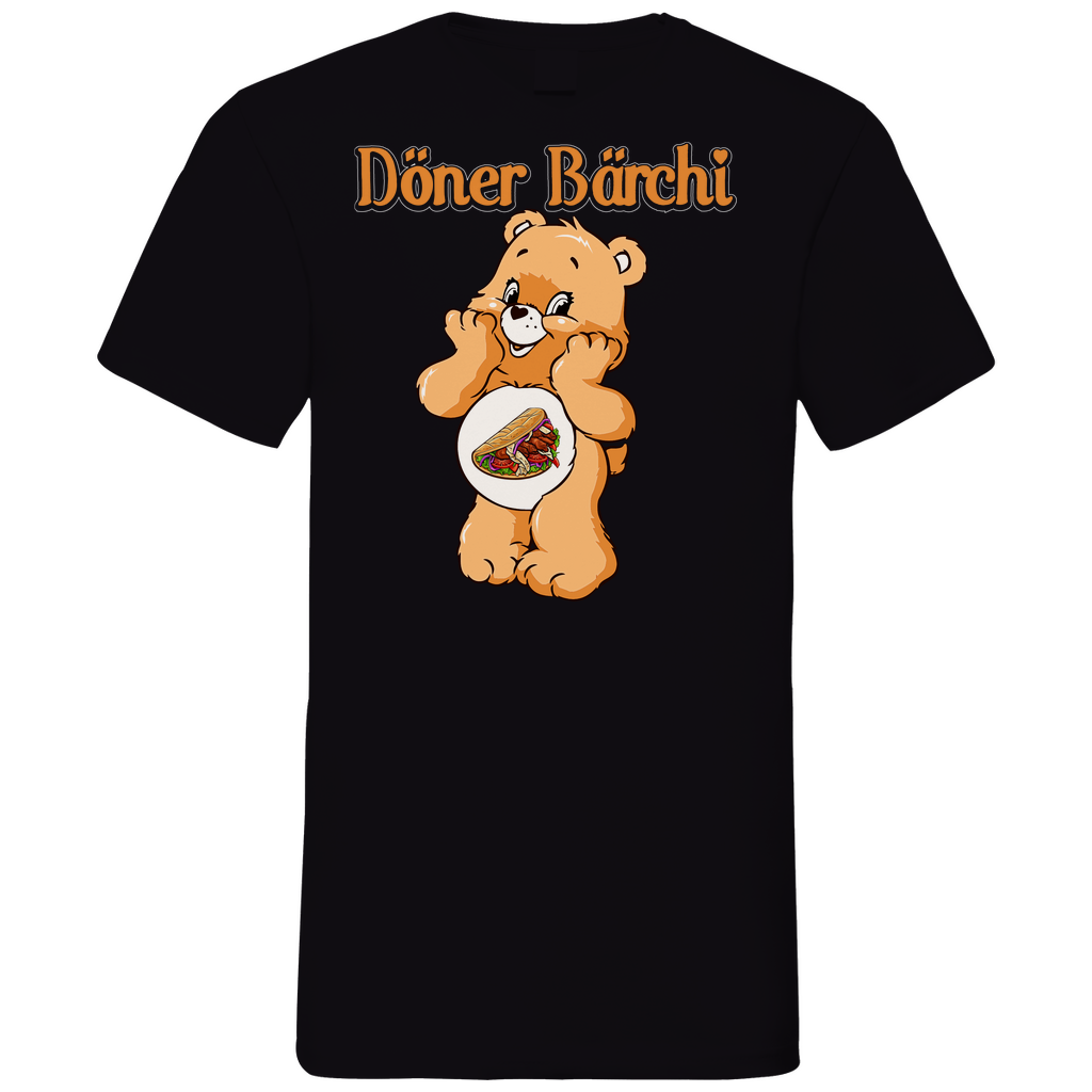 Döner Bärchi - Glücksbärchi - Herren V-Neck Shirt Black