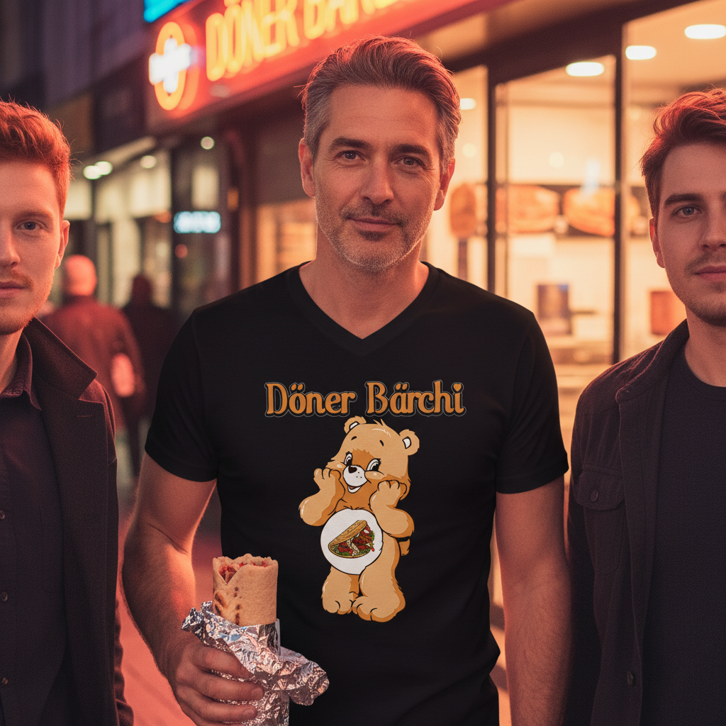 Döner Bärchi - Glücksbärchi - Herren V-Neck Shirt