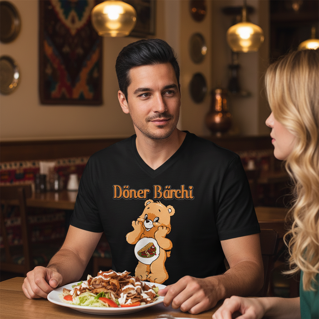 Döner Bärchi - Glücksbärchi - Herren V-Neck Shirt