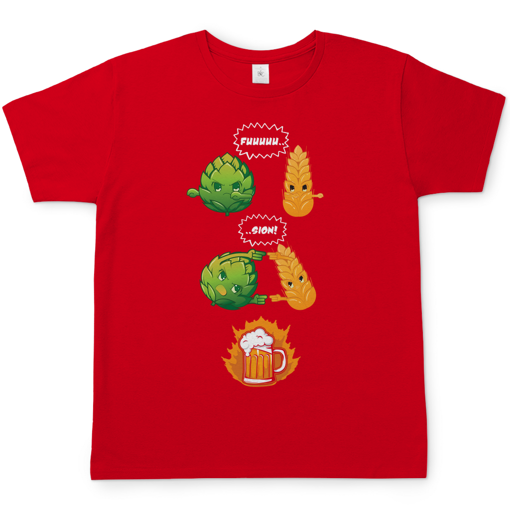 Bier Fusion - Herren Shirt Red