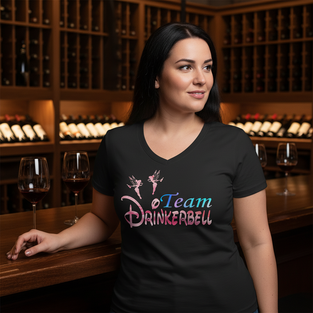 Team Drinkerbell - V-Neck Damenshirt