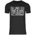 Du und ich Hand in Hand - Herren Shirt Black