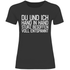 Du und ich Hand in Hand - Damenshirt Black