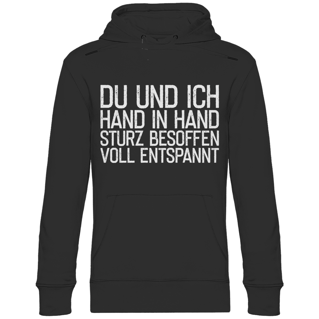 Du und ich Hand in Hand - Unisex Hoodie Black