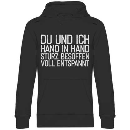 Du und ich Hand in Hand - Unisex Hoodie Black