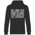 Du und ich Hand in Hand - Unisex Hoodie Black