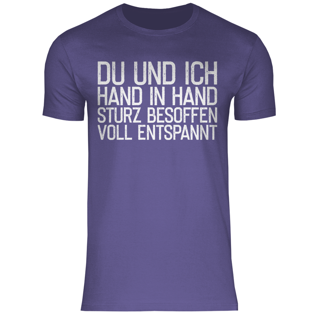 Du und ich Hand in Hand - Herren Shirt Millennial Lilac