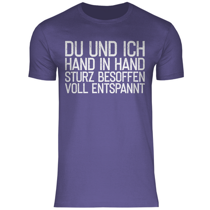 Du und ich Hand in Hand - Herren Shirt Millennial Lilac