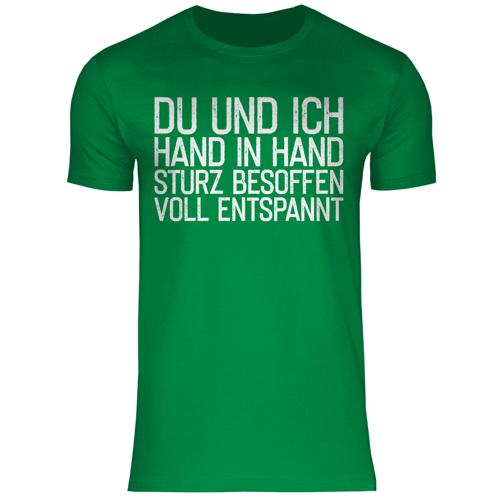 Du und ich Hand in Hand - Herren Shirt Kelly Green
