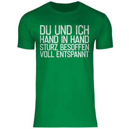 Du und ich Hand in Hand - Herren Shirt Kelly Green