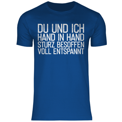 Du und ich Hand in Hand - Herren Shirt Royal Blue