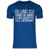 Du und ich Hand in Hand - Herren Shirt Royal Blue