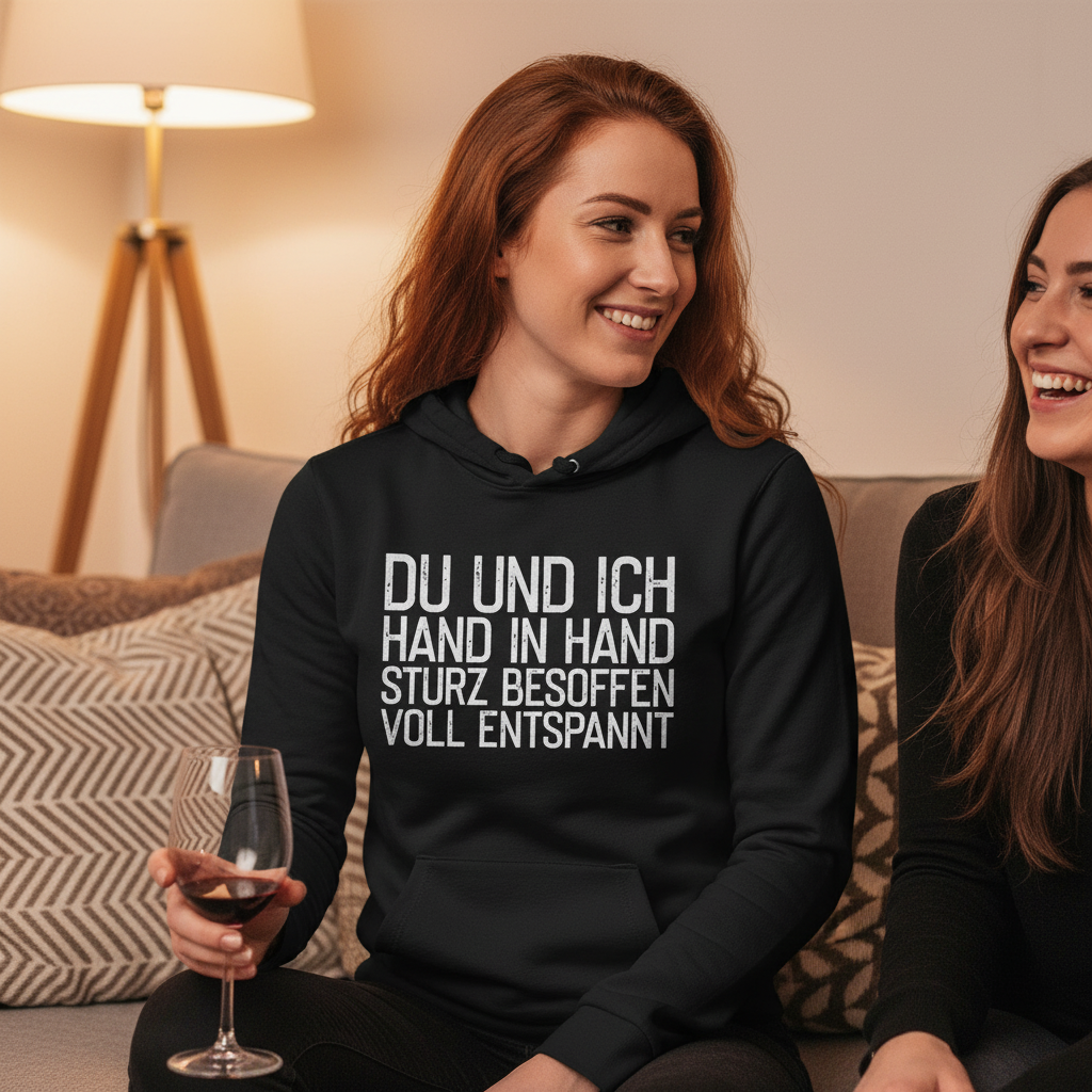 Du und ich Hand in Hand - Damen Hoodie