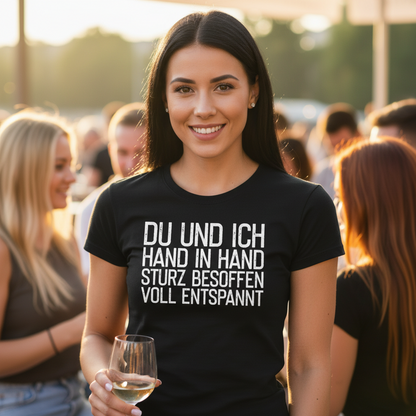 Du und ich Hand in Hand - Damenshirt