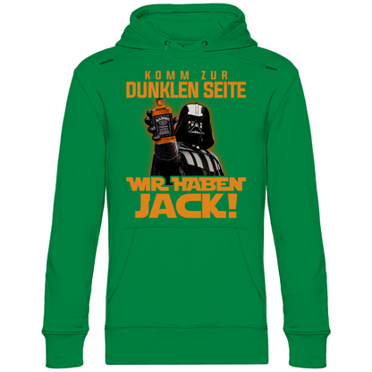 Komm zur dunklen Seite wir haben Jack Darth Vader - Unisex Hoodie Kelly Green