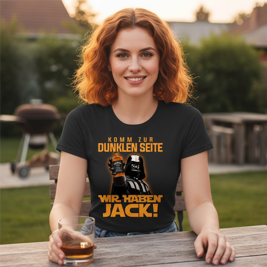 Komm zur dunklen Seite wir haben Jack Darth Vader - Damenshirt