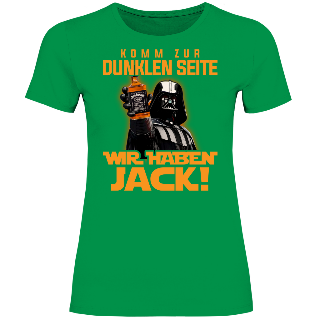 Komm zur dunklen Seite wir haben Jack Darth Vader - Damenshirt Kelly Green