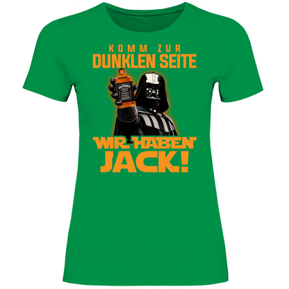 Komm zur dunklen Seite wir haben Jack Darth Vader - Damenshirt Kelly Green