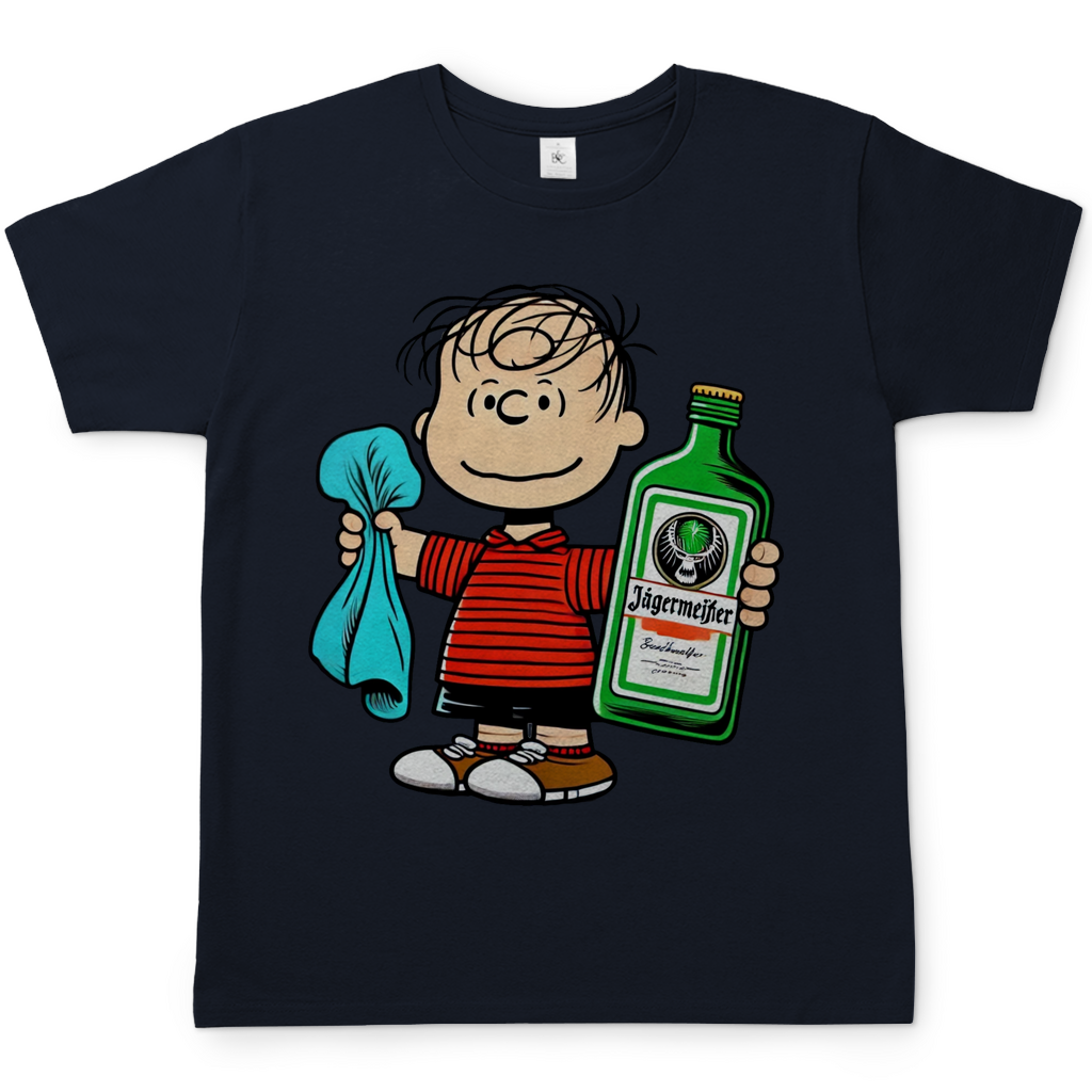 Linus van Pelt mit Jäger -  Die Peanuts - Herren Shirt