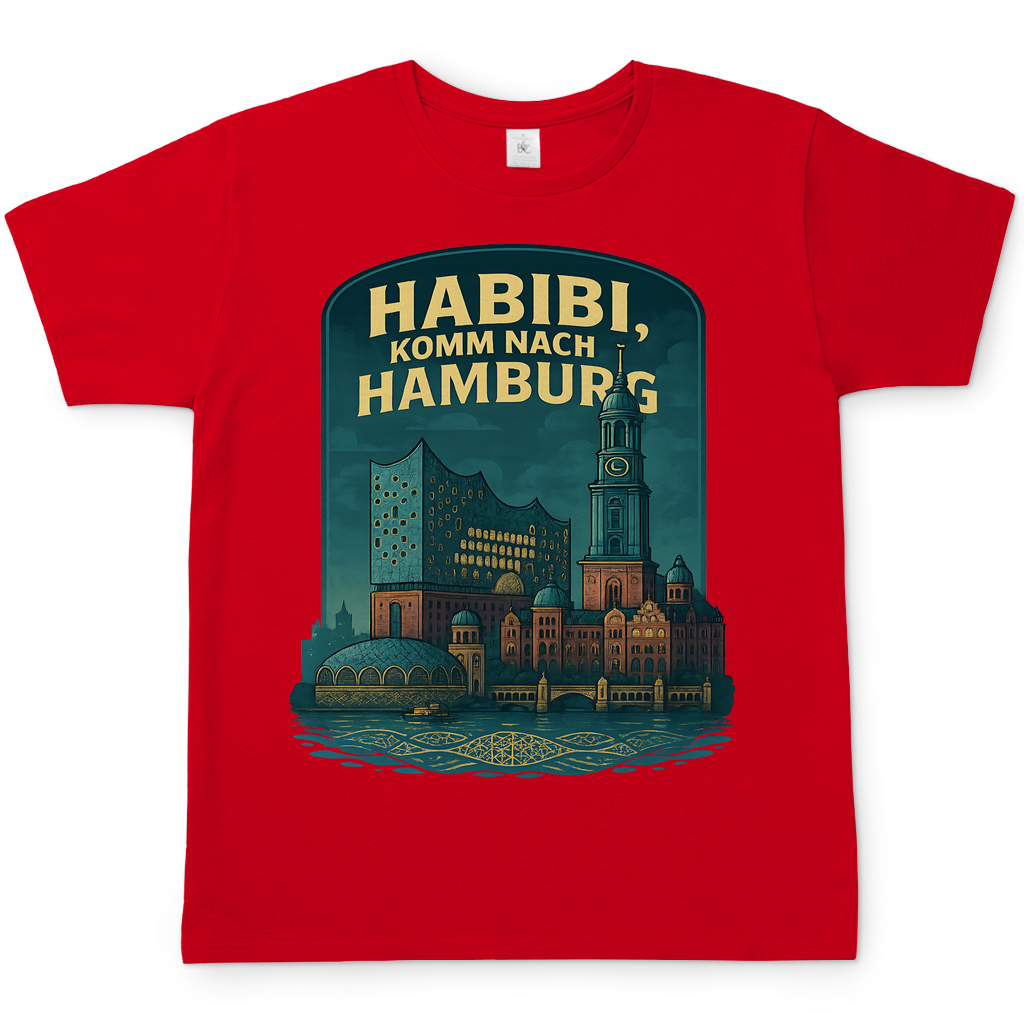 Habibi komm nach Hamburg - Herren T-Shirt Red