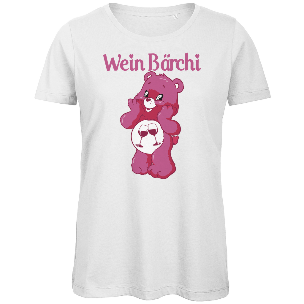 Wein Bärchi - Glücksbärchi - Damen Premium Bio T-Shirt White