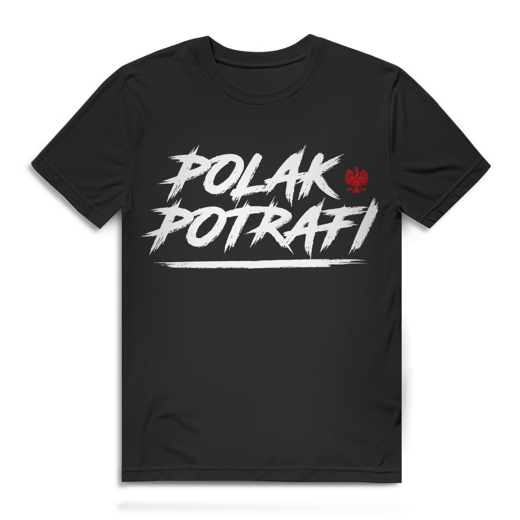 Polska T-Shirt Herren – Polak Potrafi Motiv für stolze polnische Männer Black