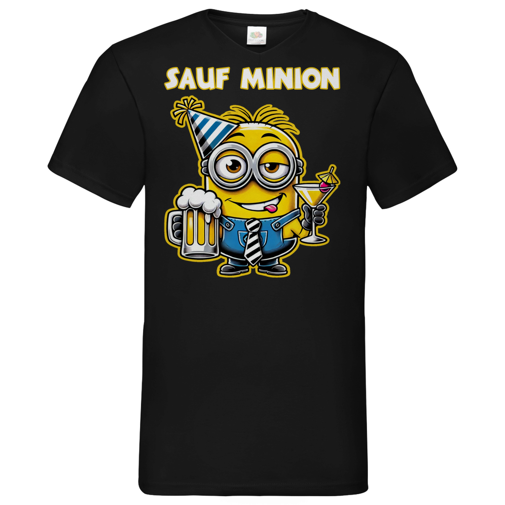 Sauf Minion - Herren V-Neck Shirt