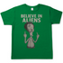 Roger Smith American Dad Believe in Aliens - Herren T-Shirt Kelly Green