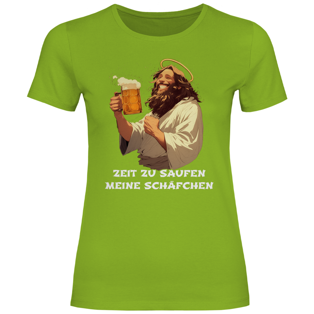 Zeit zu saufen meine Schäfchen - Damenshirt