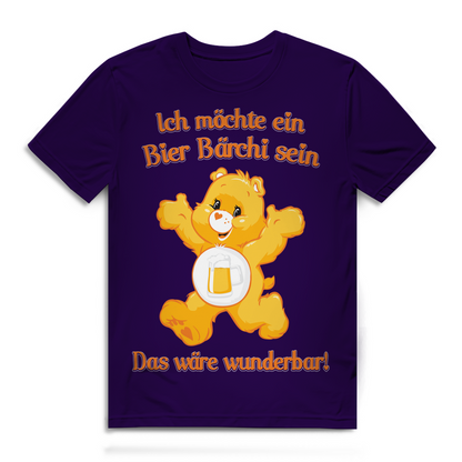 Herren Premium Bio T-Shirt Ich möchte ein Bier Bärchi sein das wäre wunderbar! Urban Purple