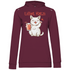 Lillet Katzi Katze - Damen Hoodie Wine