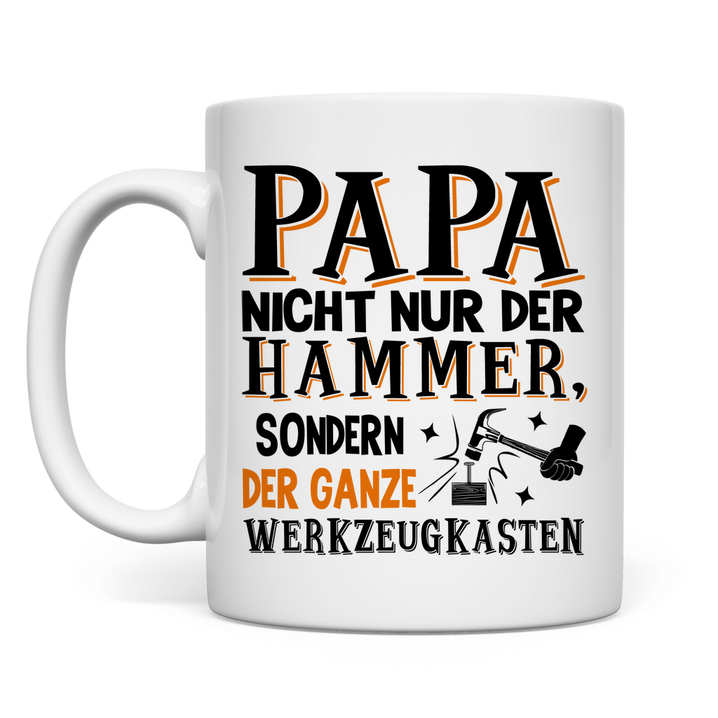 Papa nicht nur der Hammer sondern der ganze Werkzeugkasten - Tasse White